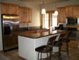 Kitchen with stainless steel appliances